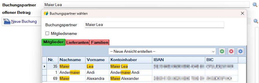 Buchungspartnersuche